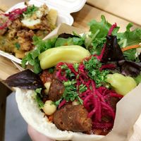 Unsure of the name but it was delicious! at Chickpea Restaurant in Vancouver