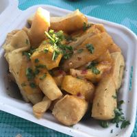 Chickpea fries at Chickpea Restaurant in Vancouver