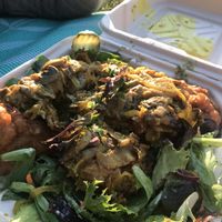 Gf takeaway salad at Chickpea Restaurant in Vancouver