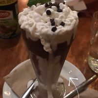 Chocolate mint milkshake  at Chickpea Restaurant in Vancouver