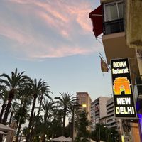 Evening time  at New Delhi in Alicante