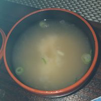 Miso soup at Itadakizen in Shrewsbury