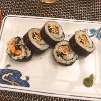 Veg sushi rolls at Itadakizen in Shrewsbury