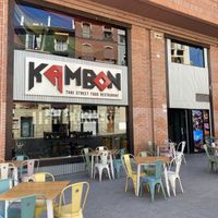 Outside, new location, 100m down the road towards the central market at Thai Corner in Alicante