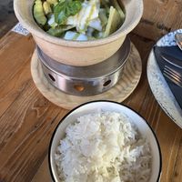 Vegan green curry  at Thai Corner in Alicante