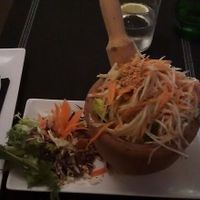 Som Tum (spicy green papaya salad) at Thai Corner in Alicante