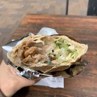 Plant based Chicken wrap  at Beirut Falafel in Sydney