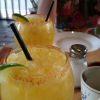 Passion fruit margarita at Taco Paco in Ibiza
