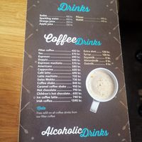 Menu at Cafe Berlin in Akureyri