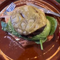 Portobello mushroom was delicious !  at Cafe Berlin in Akureyri