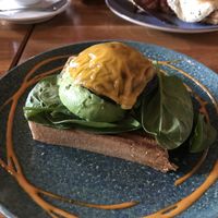 Portobello toast (breakfast) at Cafe Berlin in Akureyri