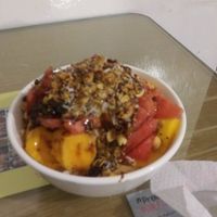 Jumbo fruit salad at Govinda in Chiclayo