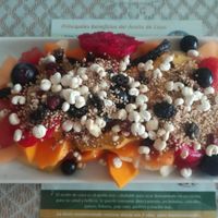 ensalada de frutas at Govinda in Chiclayo