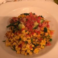 vegetarian entree the chefs altered to make vegan for us: yum at Magnolias in Charleston