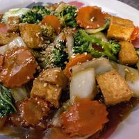 Garlic with veggies  at Thai Hut in Alamosa