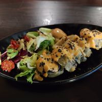 Vegan Tempura Sushi Tapa at La Bartola in Sevilla