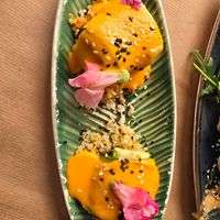 Zucchini rolls at La Bartola in Sevilla