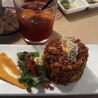 Thai red rice- so tasty! at La Bartola in Sevilla