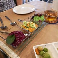 Vegan version of the Andalusian dips at La Bartola in Sevilla