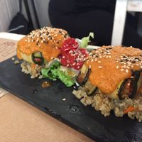 Saquitos de calabacin  at La Bartola in Sevilla