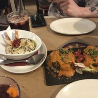 Zucchini & humus!  at La Bartola in Sevilla