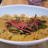 Cauliflower polenta  delish at True Food Kitchen in King Of Prussia