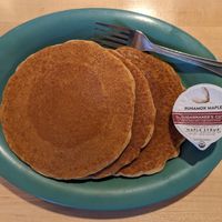 pancakes at Bob's Red Mill Whole Grain Store in Milwaukie