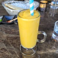 Mango coconut lassi (vegan) at Jaipur in Oslo