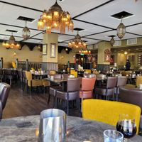 Indoor seating and decor at Jaipur in Oslo