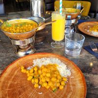 Chana masala and rice at Jaipur in Oslo