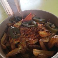 Loaded fries at Velicious Burger in Strasbourg