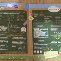 The menu  at Velicious Burger in Strasbourg