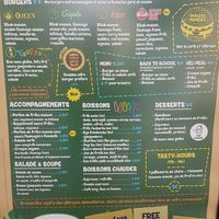 French Menu at Velicious Burger in Strasbourg