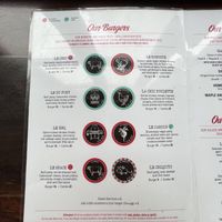 Menu   at Chic Shack in Quebec