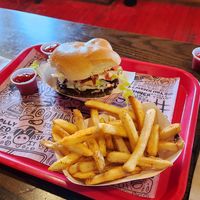 Impossible Burger and Cajun Fries at The Playhouse & Swillburger in Rochester