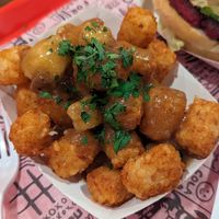 Vegan poutine tots at The Playhouse & Swillburger in Rochester