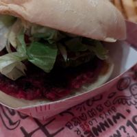 Vegan burger at The Playhouse & Swillburger in Rochester