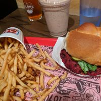 Burger, fries and a shake! at The Playhouse & Swillburger in Rochester