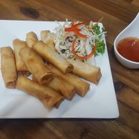Spring rolls  at Thai Container in Christchurch