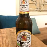 Surprisingly good beer, gluten free and 5.0% :-) at Almalibre Acai Bar in Barcelona