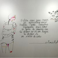 Inspiring decoration at Almalibre Acai Bar in Barcelona