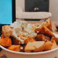 Patatas bravas  at Almalibre Acai Bar in Barcelona