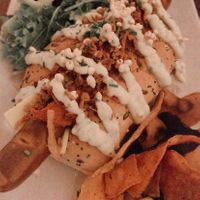 Decided to give them a second chance and the vegan hotdog is quite good, the patatas bravas are my favorite now  at Almalibre Acai Bar in Barcelona