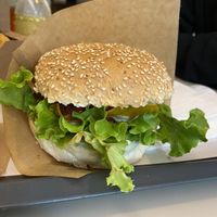 vegan burger   at Fari's in Ljubljana