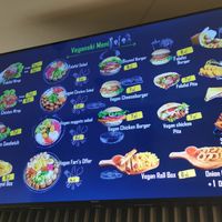 Menu at Fari's in Ljubljana