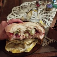 Vegan Chicken Pita at Fari's in Ljubljana