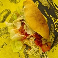 Vegan chicken pita at Fari's in Ljubljana