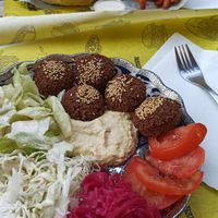 Falafel salad at Fari's in Ljubljana