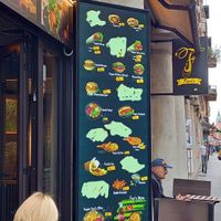 Menu at Fari's in Ljubljana