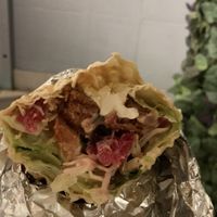 Vegan chicken wrap  at Fari's in Ljubljana